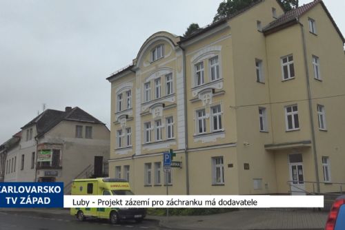 Foto: Luby: Projekt zázemí pro záchranku má dodavatele (TV Západ)