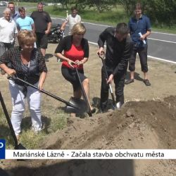 Mariánské Lázně: Začala výstavba obchvatu města (TV Západ)