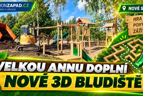 obrázek:Nové Sedlo: Velkou Annu doplní nové 3D bludiště (TV Západ)