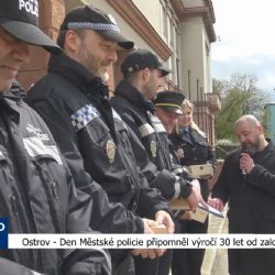Ostrov: Den Městské policie připomněl výročí 30 let od založení (TV Západ)