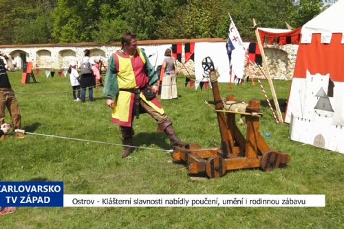obrázek:Ostrov: Klášterní slavnosti nabídly poučení, umění i rodinnou zábavu (TV Západ)