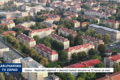 Foto: Ostrov: Maximální nájemné v obecních bytech stoupne na 72 korun za metr (TV Západ)