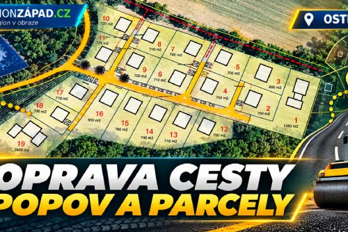 obrázek:Ostrov: Oprava cesty propojí Horní Žďár, Popov i budoucí parcely (TV Západ)