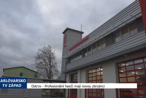 Foto: Ostrov: Profesionální hasiči mají novou zbrojnici (TV Ostrov)