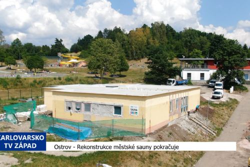 obrázek:Ostrov: Rekonstrukce městské sauny pokračuje (TV Západ)