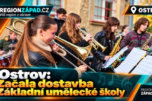 obrázek:Ostrov: Začala dostavba základní umělecké školy (TV Západ)