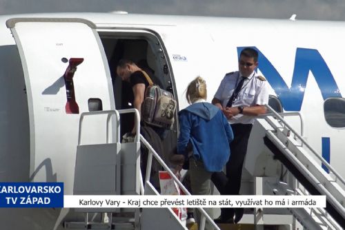 obrázek:Region: Kraj chce převést letiště na stát, využívat ho má i armáda (TV Západ)