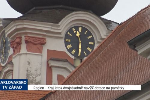 Foto: Region: Kraj letos dvojnásobně navýší dotace na památky (TV Západ)