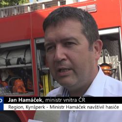 Region, Kynšperk: Ministr Hamáček navštívil hasiče (TV Západ)