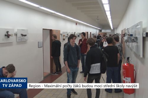Foto: Region: Maximální počty žáků budou moci střední školy navýšit (TV Západ)