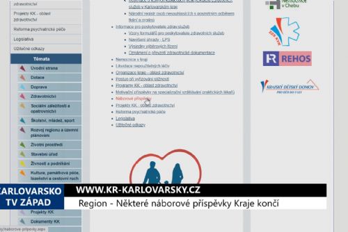 Foto: Region: Některé náborové příspěvky Kraje končí (TV Západ)