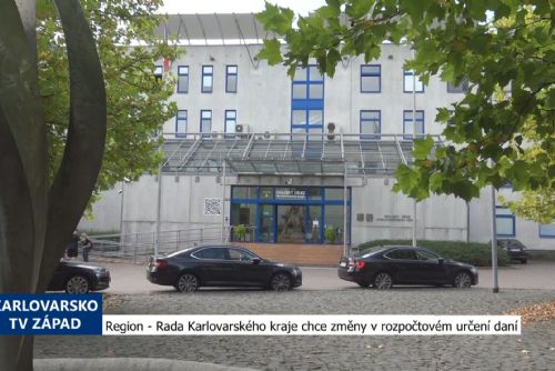 Foto: Region: Rada Kraje chce změny v rozpočtovém určení daní (TV Západ)