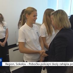 Region, Sokolov: Pobočka policejní školy zahájila provoz (TV Západ)