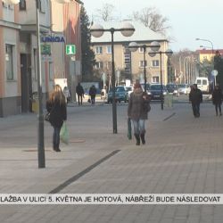 Sokolov: Dlažba v ulici 5. května je hotová, nábřeží bude následovat (TV Západ)