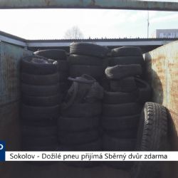 Sokolov: Dožilé pneu přijímá Sběrný dvůr zdarma (TV Západ)