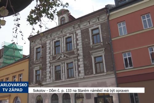 Foto: Sokolov: Dům č.p.133 na Starém náměstí má být opraven (TV Západ)