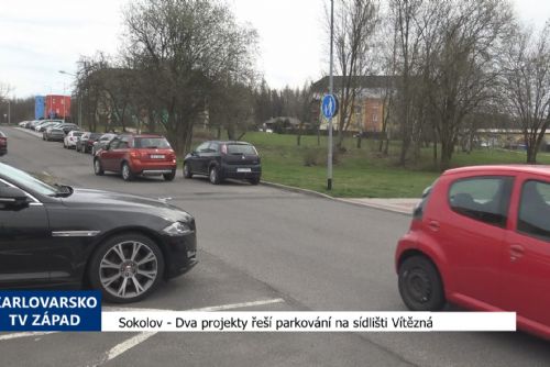Foto: Sokolov: Dva projekty řeší parkování na sídlišti Vítězná (TV Západ)