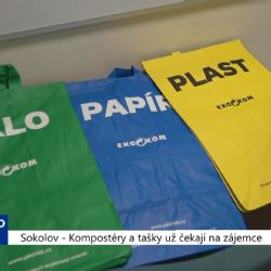 Sokolov: Kompostéry a tašky už čekají na zájemce (TV Západ)
