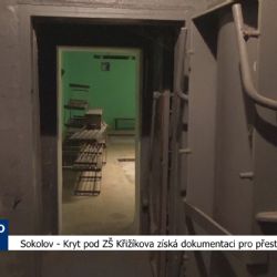 Sokolov: Kryt pod ZŠ Křižíkova získá dokumentaci pro přestavbu (TV Západ)