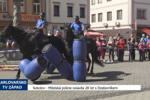 Foto: Sokolov: Městská policie oslavila 20 let s Dostavníkem (TV Západ)