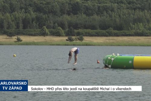 Foto: Sokolov: MHD přes léto jezdí na koupaliště Michal i o víkendech (TV Západ)