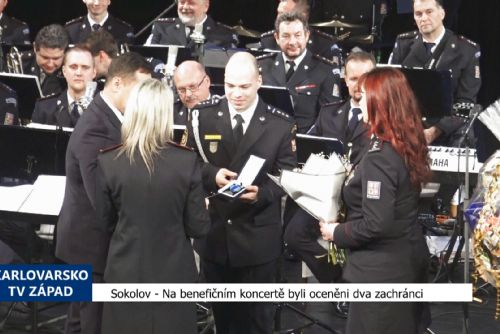 obrázek:Sokolov: Na benefičním koncertě byli oceněni dva zachránci (TV Západ)