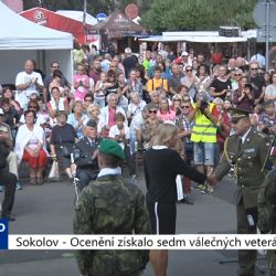 Sokolov: Ocenění získalo sedm válečných veteránů (TV Západ)