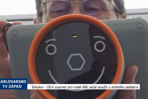 obrázek:Sokolov: Oční scanner pro malé děti začal sloužit u místního pediatra (TV Západ)