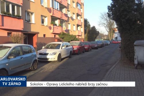 Foto: Sokolov: Opravy Lidického nábřeží brzy začnou (TV Západ)