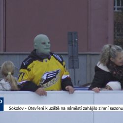 Sokolov: Otevření kluziště na náměstí zahájilo zimní sezónu (TV Západ)