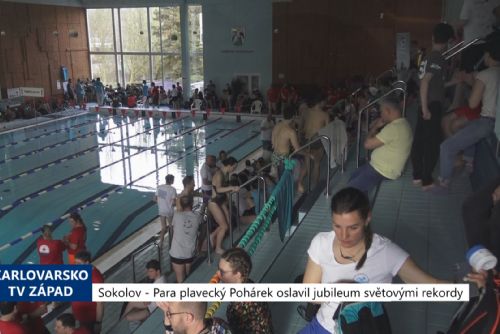 obrázek:Sokolov: Para plavecký Pohárek oslavil jubileum světovými rekordy (TV Západ)
