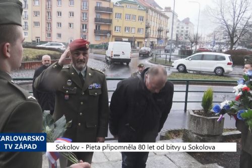 Foto: Sokolov: Pieta připomněla 80 let od bitvy u Sokolova (TV Západ)