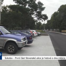Sokolov: První část Slovenské ulice je hotová o dva měsíce dříve (TV Západ)