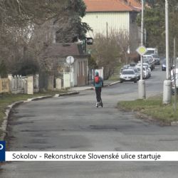 Sokolov: Rekonstrukce Slovenské ulice startuje (TV Západ)
