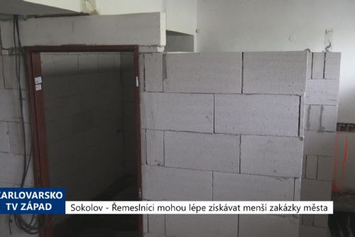 Foto: Sokolov: Řemeslníci mohou lépe získávat menší zakázky města (TV Západ)