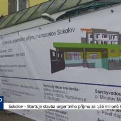 Sokolov: Startuje stavba urgentního příjmu za 126 milionů korun (TV Západ)