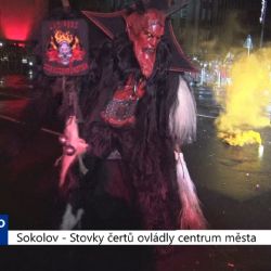 Sokolov: Stovky čertů ovládly centrum města (TV Západ)