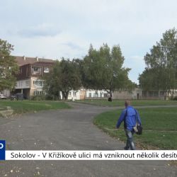 Sokolov: V Křižíkově ulici má vzniknout několik desítek bytů (TV Západ)