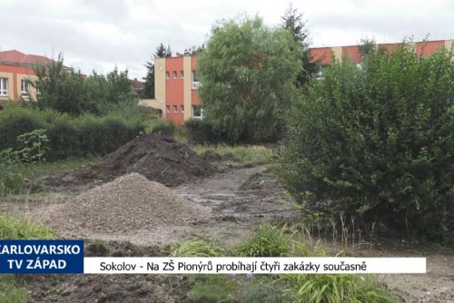 Foto: Sokolov: Ve ZŠ Pionýrů probíhají čtyři zakázky současně (TV Západ)