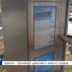 Sokolov: Výhodnější parkování u zdravotnických zařízení zůstává (TV Západ)