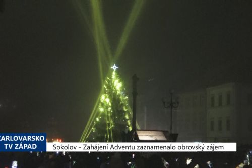 Foto: Sokolov: Zahájení Adventu zaznamenalo obrovský zájem (TV Západ)