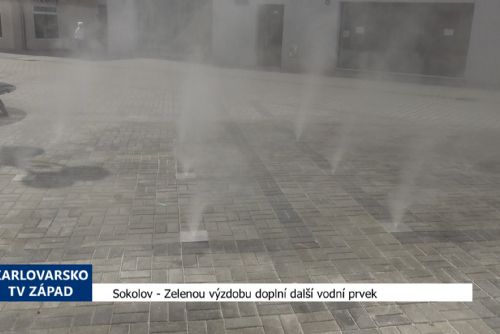 Foto: Sokolov: Zelenou výzdobu doplní další vodní prvek (TV Západ)