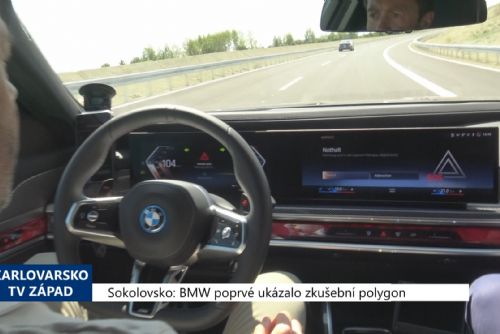Foto: Sokolovsko: BMW poprvé ukázalo zkušební polygon (TV Západ)