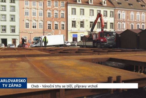obrázek:Vánoční trhy se blíží, přípravy vrcholí (TV Západ)