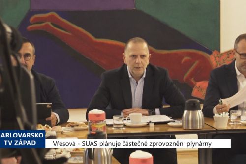 Foto: Vřesová: SUAS plánuje částečné zprovoznění plynárny (TV Západ)