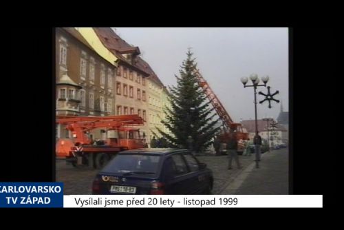 Foto: 1999 – Cheb: Vánoční svátky zpříjemní i slavnostní výzdoba (TV Západ)
