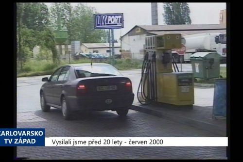 Foto: 2000 – Cheb: Ceny pohonných hmot rekordně rostou (TV Západ)