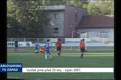 Foto: 2001 – Cheb: Hráči Unionu zvítězili nad Sokolem Blovice 7:0 (TV Západ)