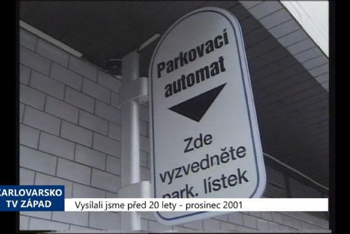 Foto: 2001 – Cheb: Parkovací automat se vrátí do centra (TV Západ)