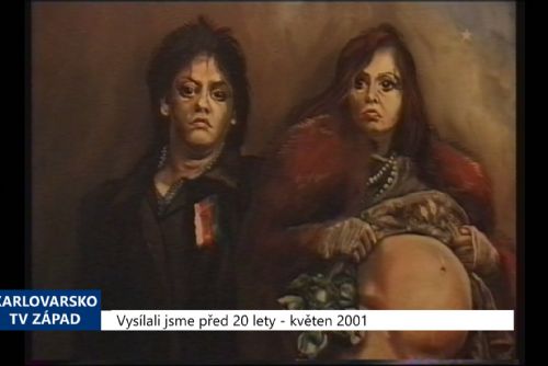 Foto: 2001 – Cheb: V galerii G4 je k vidění výstava Sára a Jan (TV Západ)